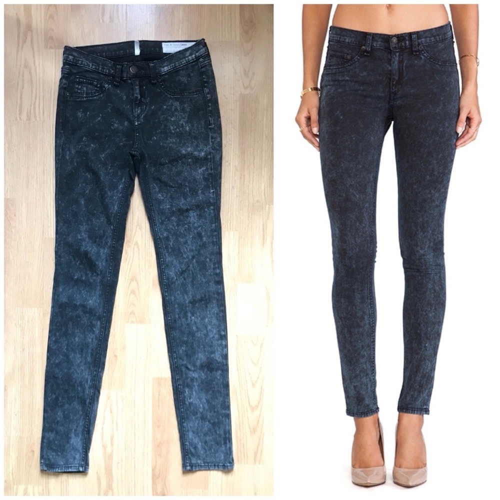 rag & bone Legging Skinny Jeans in Rose Bowl